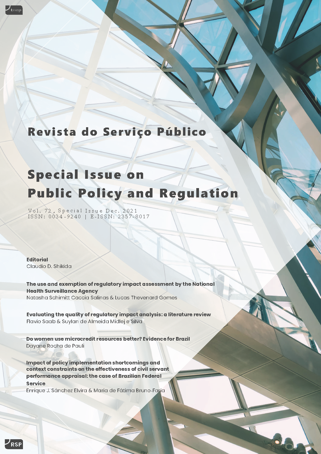 					Visualizar v. 72 (2021): Special Issue on Public Policy and Regulation
				